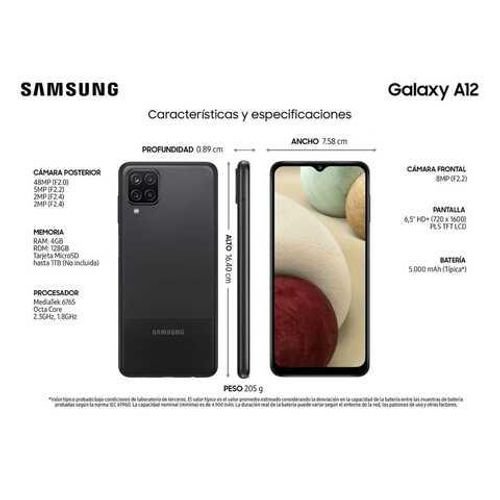 Samsung Galaxy A12 128GB 4GB RAM Black