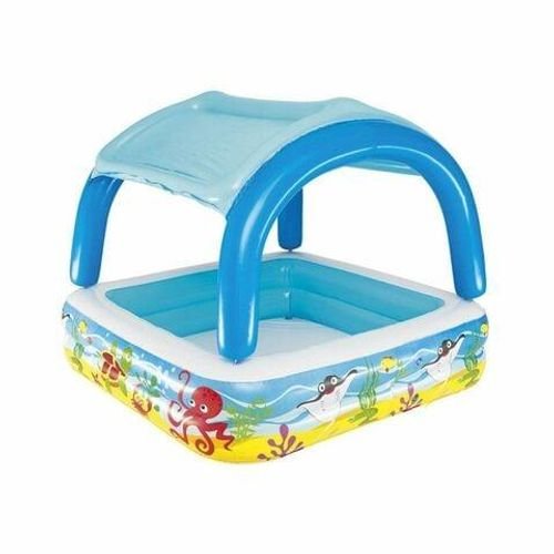Bestway Play Pool With Canopy 52192 Multicolour 140x140x114cm