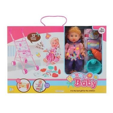 HK Honey Baby  Doll With Accessories 20200426 Multicolour 14inch