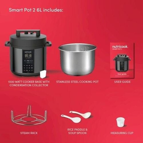 Nutricook Smart Pot 2 Pressure Cooker 6L NC-SP204K Black