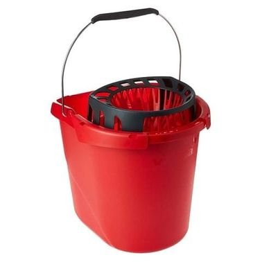 Vileda Ultramax High Quality Mop Bucket With Squeezer Red 30cm