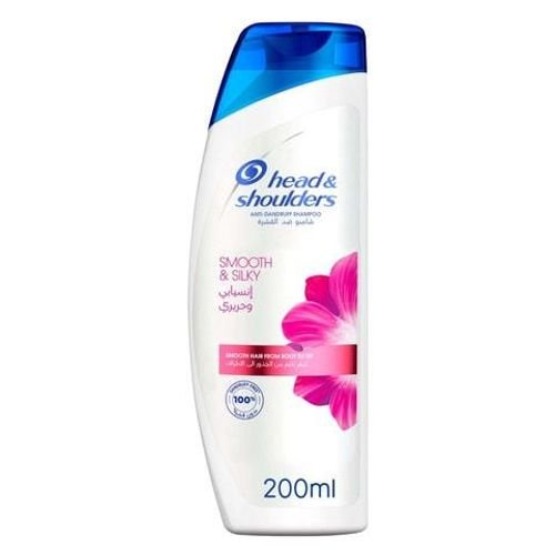 Head & Shoulders Smooth And Silky Anti-Dandruff Shampoo 400ml + 200ml
