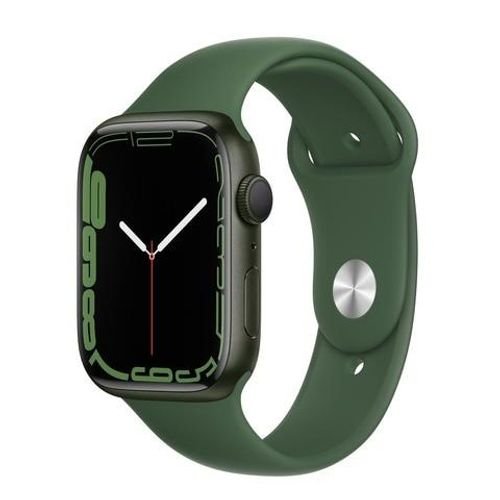 Apple Watch Series 7 (GPS, 45mm, Green Aluminum, Clover Sport Band)