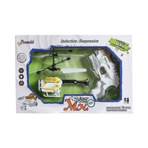 Chamdol 2-In-1 Mini RC Helicopter And Toy Gun Set Multicolour