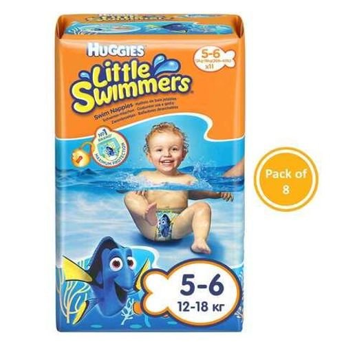 Huggies Swim Nappies Little Swimmers No.5-6 Size 12-18 Kg 8 Pieces