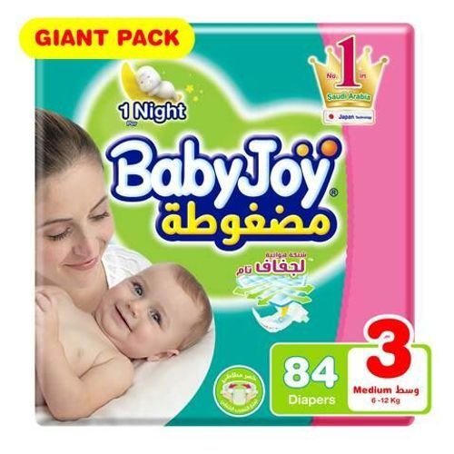 Babyjoy giant pack size 3 medium x 84 diapers