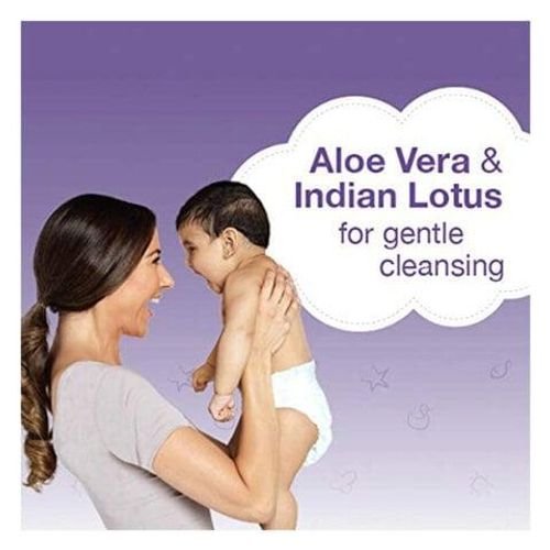 HIMALAYA GENTLE CLEANSING BABY WIPES WITH ALOE VERA & INDIAN LOTUS 56 WIPES