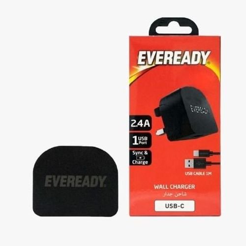 EVEREADY WALL CHARGE TYPE-C BLACK