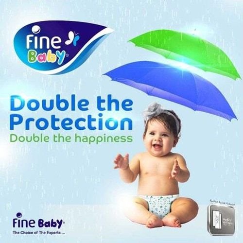 Fine Baby DoubleLock Technology Diapers Size 3 Medium 4-9kg White 36 count