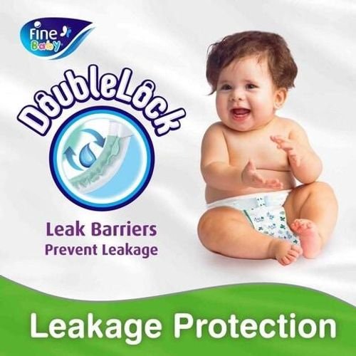 Fine Baby DoubleLock Technology Diapers Size 6 Junior 16+kg Economy Pack White 24 count