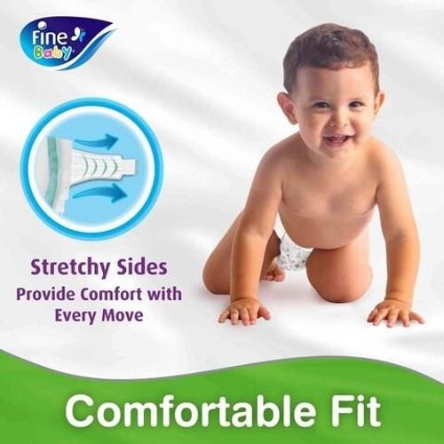 Fine Baby DoubleLock Technology Diapers Size 6 Junior 16+kg Economy Pack White 24 count