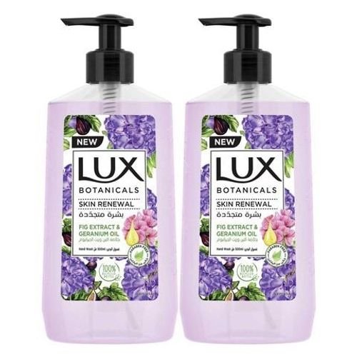 Lux Botanicals Perfumed Hand Soap With Fig Extract And Geranium Oil Purple 250ml Pack of 2