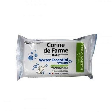 Corine De Farme Water Essential Baby Wipes White 56 countx3