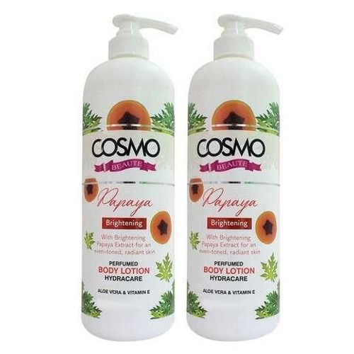 Cosmo Body Lotion Papaya 500ml Pack of 2