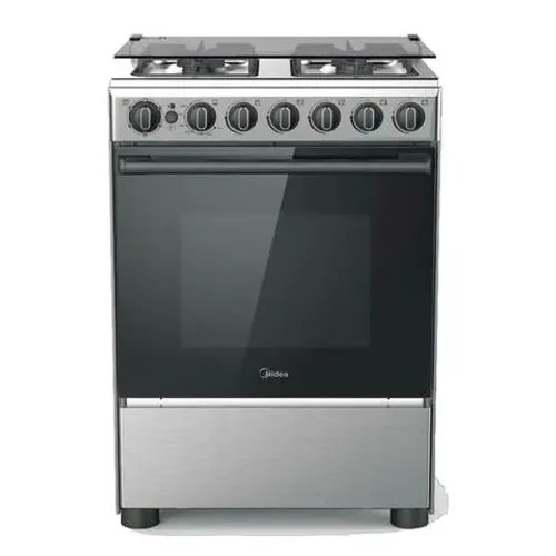 Midea 4 Gas Burners Free standing Gas Cooker CME6060 Stainless Steel