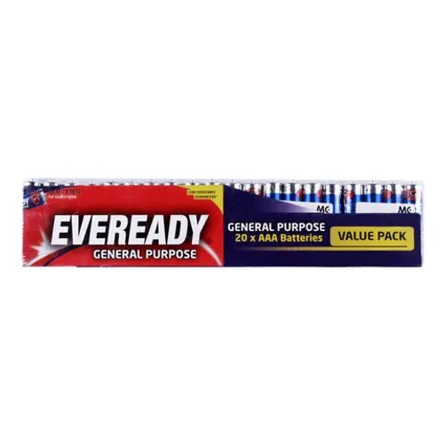 Eveready General Purpose AAA Battery Blue Pack of 20