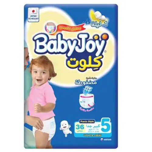 BabyJoy Cullote Baby Diaper Pants Style Junior Pack Size 5 15-22 kg 36 Counts
