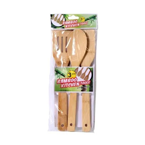 Bamboo Kitchen Tools Wooden 3 Pieces Set
