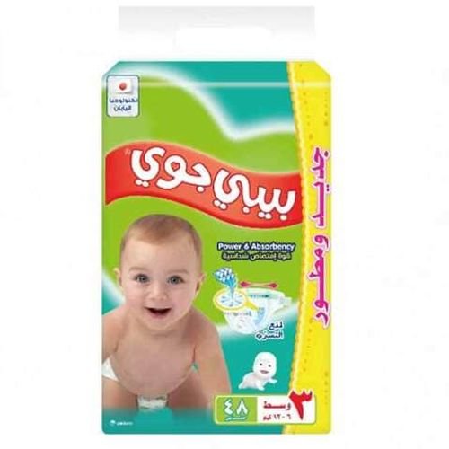 Baby Joy Baby Diapers Medium (6-12) Kg 48 Diaper