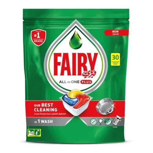 Fairy Dishwasher Tablets All in One Plus Lemon 30 Pieces