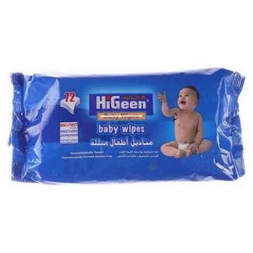 Higeen Wet Baby Wipes 72 Wipes