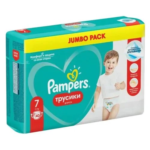 Pampers Pants Diapers Size 7, 40 Pieces