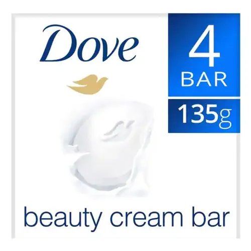 Dove Moisturizing Beauty Cream Soap, White 125g Pack of 4