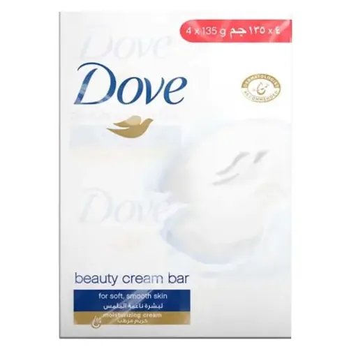 Dove Moisturizing Beauty Cream Soap, White 125g Pack of 4