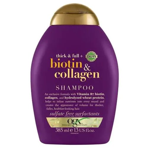 OGX Shampoo Thick & Full+ Biotin & Collagen New Gentle & PH Balanced Formula 385ml