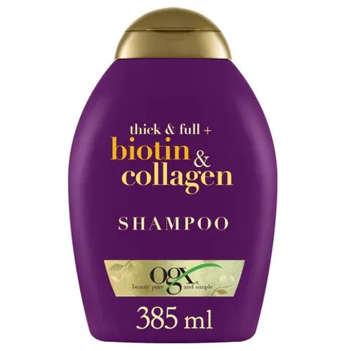 OGX Shampoo Thick & Full+ Biotin & Collagen New Gentle & PH Balanced Formula 385ml