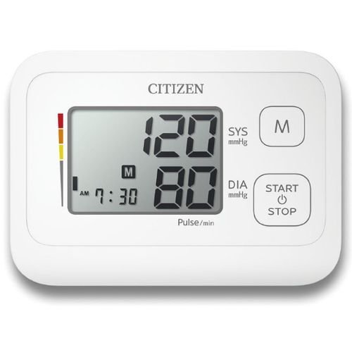Citizen Upper Arm Digital Blood Pressure Monitor, White, CHU-304