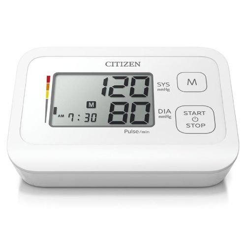 Citizen Upper Arm Digital Blood Pressure Monitor, White, CHU-304