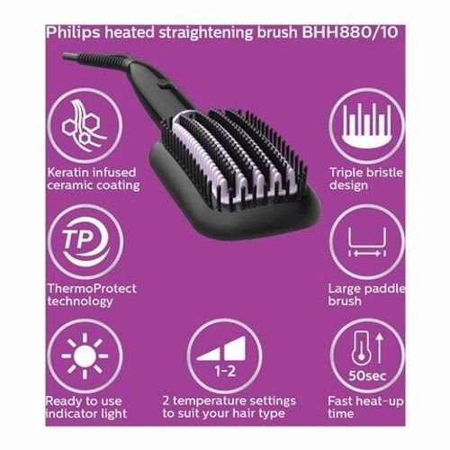 Philips BHH880 Heated Straightening Hair Brush