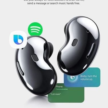 Samsung Galaxy Buds Live Bluetooth In-Ear Earbuds With Mic Mystic Black