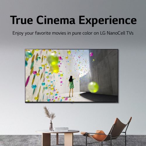 LG NanoCell TV 55 inch NANO79 Series, New 2022, Cinema Screen Design 4K Active HDR webOS22 with ThinQ AI - 55NANO796QA