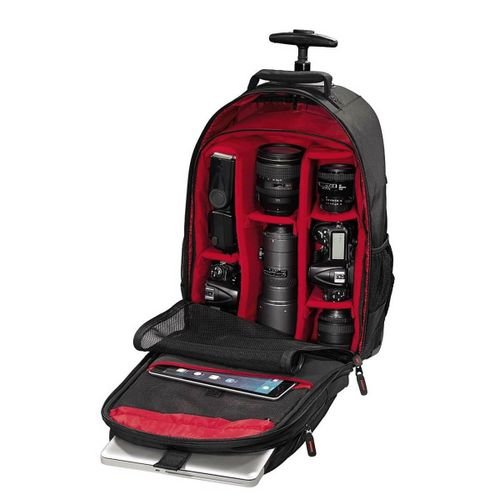 Hama Camera Trolley Bag Miami 200-126683 Black/Red Size: W33 x D26 x H55cm