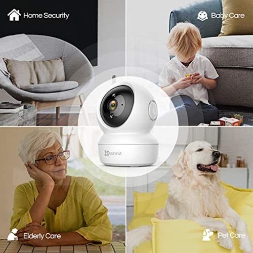 Ezviz Smart Wi-Fi Pan & Tilt Security Camera, 4 MM IP Camera, CS-C6N-B0-1G2WF