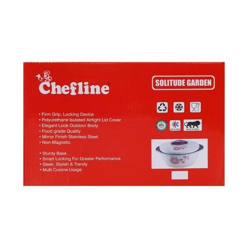 Chefline Plastic Hot Pot SOLITUDE GARDEN 1Ltr + 3Ltr