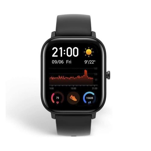 Amazfit GTS Fitness Smartwatch with Heart Rate Monitor, 14-Day Battery Life, Music Control, 1.65" Display, Sleep and Swim Tracking, GPS, Water Resistant, Smart Notifications, Obsidian Black