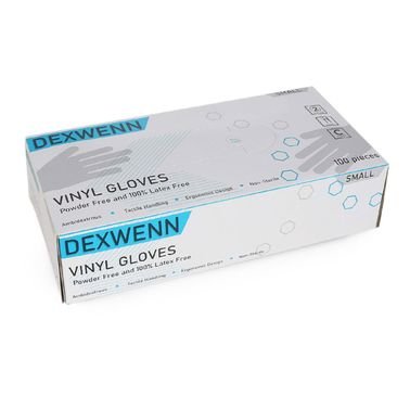 Dexwenn Vinyl Hand Gloves Small 100's
