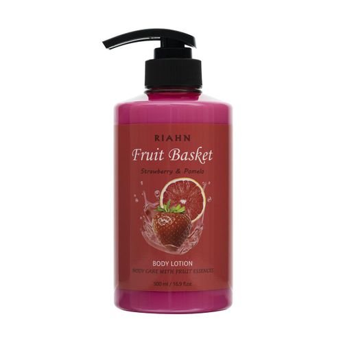Riahn Fruit Basket Strawberry & Pomelo Body Lotion Bottle 500ml