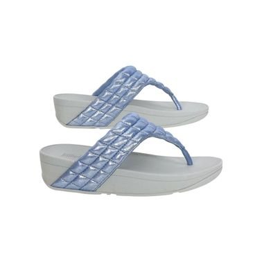 Fitflop Women's Sandal Lulu Padded Shimmy X59-003 Blue, 40