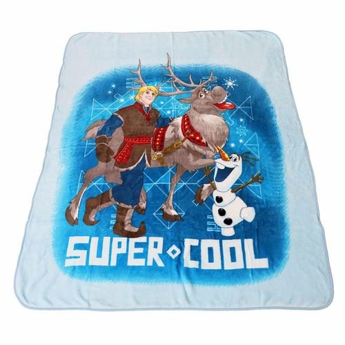 Disney Frozen II Coral Fleece Blankets, All Seasons Blankets, 120x140cm WDC702 (Official Disney Product)