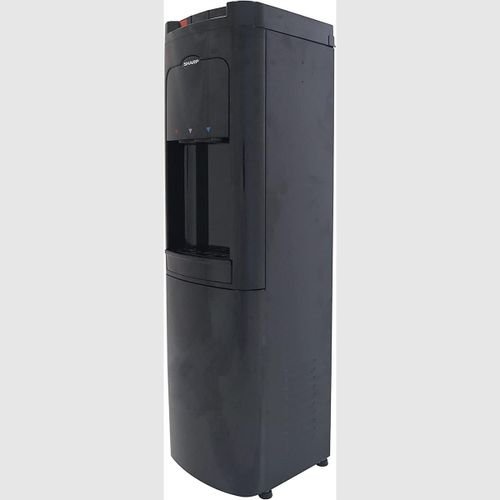 Sharp Top Loading Three Faucet Water Dispenser, 5 Gallon Capacity, Black, SWD-E3TLC-BK3