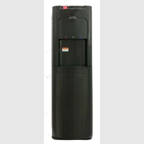 Sharp Bottom Loading Three Faucet Water Dispenser, 5 Gallon Capacity, Black, SWD-E3BL-BK3