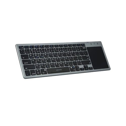 Porodo Wireless Keyboard With Touch-Pad Ultra Slim Bluetooth Keyboard-Gray
