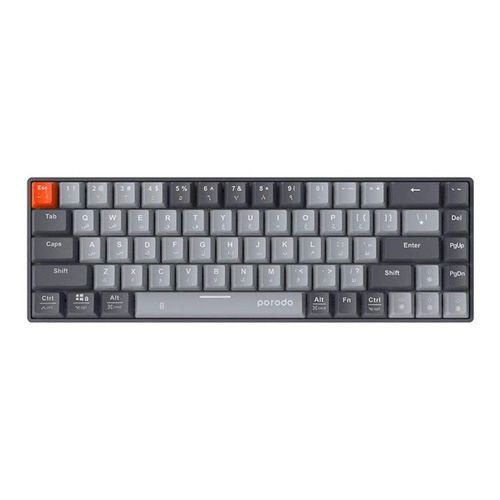 Porodo Wireless Keyboard PD-MCOKB (Keyboard English / Arabic)-Gray