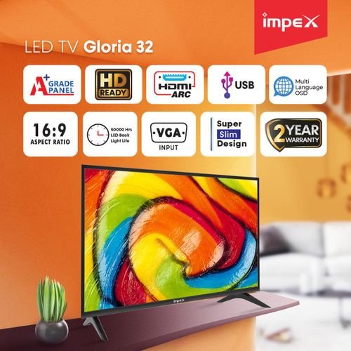 Impex 32 Inch HD Ready Standard LED TV - GLORIA 32