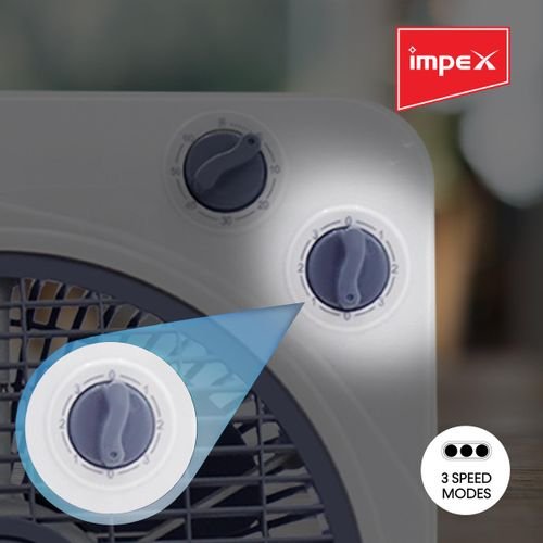 Impex BF 7510 30 Watts 10 Inch Box Fan with 3 Speed Modes