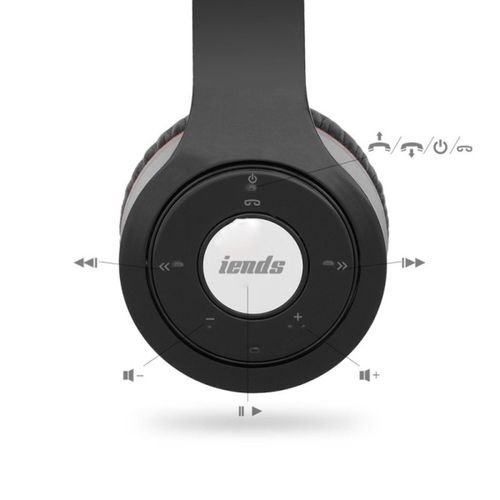 Iends Stereo Headset Lightweight Adjustable On-Ear Headphone with Microphone HS797